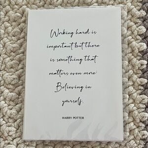 Harry Potter Inspirational Quote Print